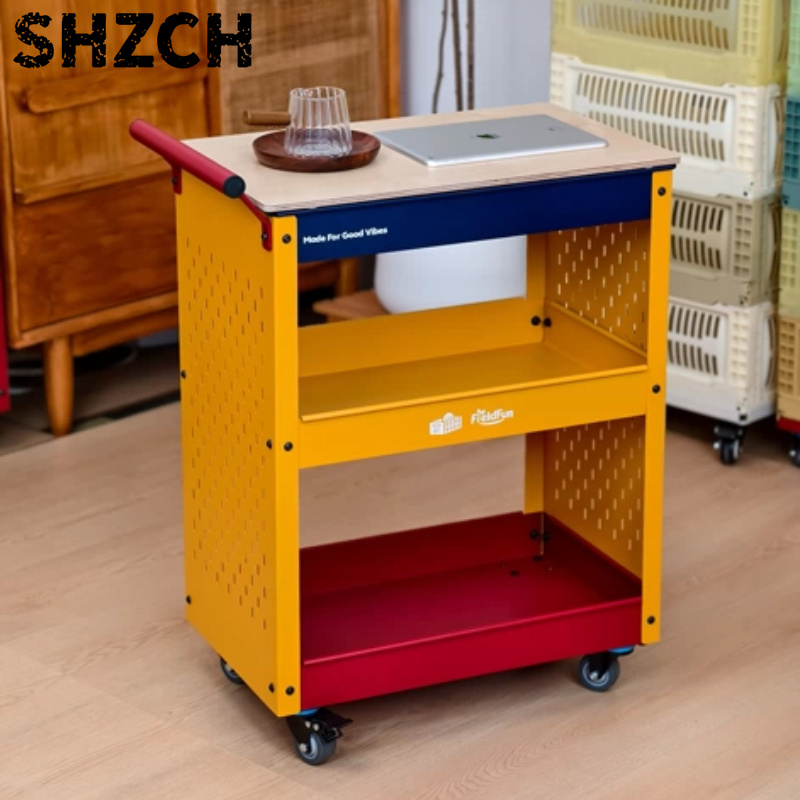 Book Cart Rolling - Pegboard Rollwagen Dopamine – Mobiler Aufbewahrungswagen,