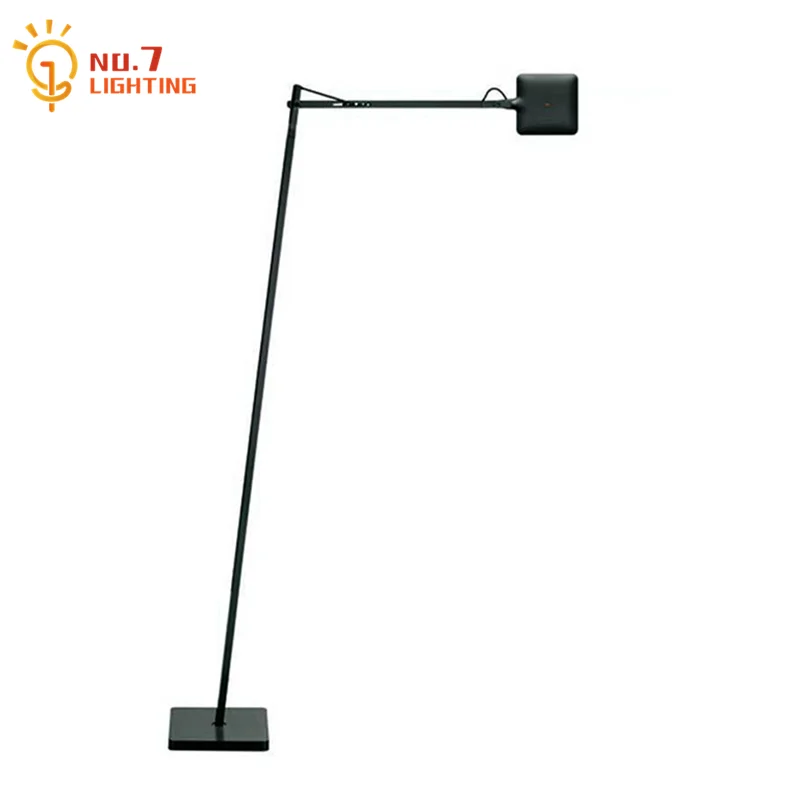 Floor Lamp Arched - Industrielle Designer-Stehlampe mit Schwenkarm und dimmbarem