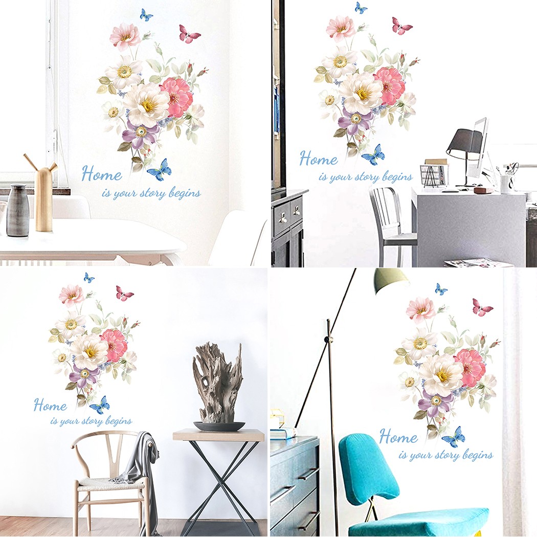 Office Furniture Images - PVC-Wandaufkleber für Zimmer, Schlafzimmer, Dekoration, Blumen,