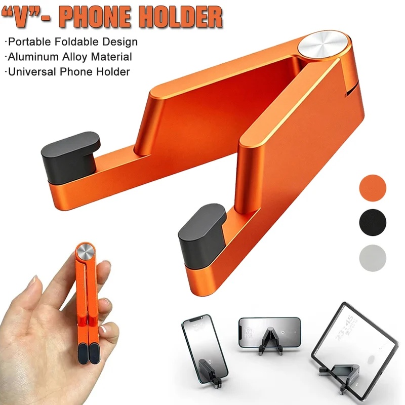 Mobile Pedestal Cabinet - Tragbarer Universeller Aluminium-Handyhalter in Mini-Größe, Faltbare