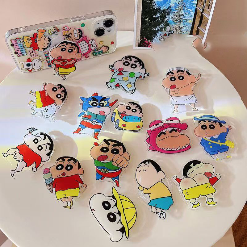 Mobile Pedestal Cabinet - Anime Crayon ShinChans Handy-Ständer, selbstklebend, Teleskop-Design,