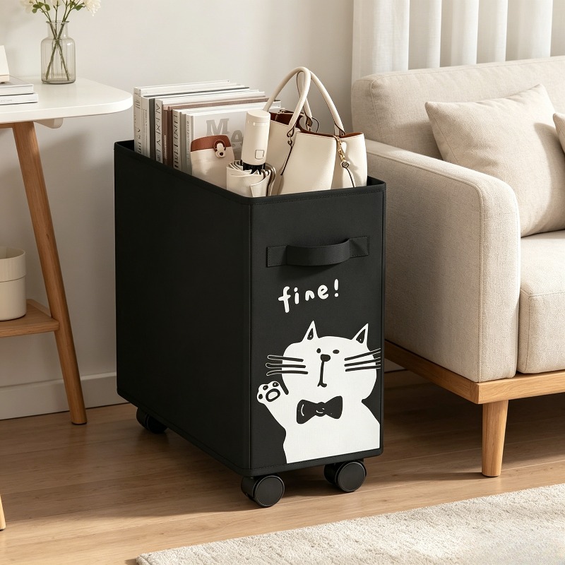 Book Cart Rolling - Faltbarer Rollwagen für unter den Schreibtisch,