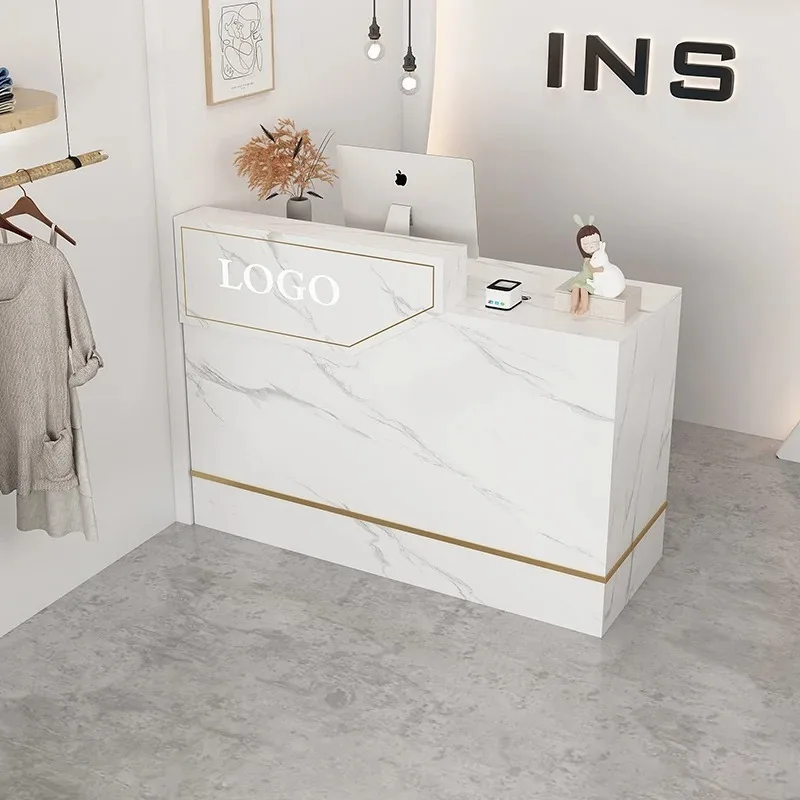 Office Furniture Center - Einzigartiger, niedlicher Empfangstresen, professionelles Aufbewahrungsdesign, cooler