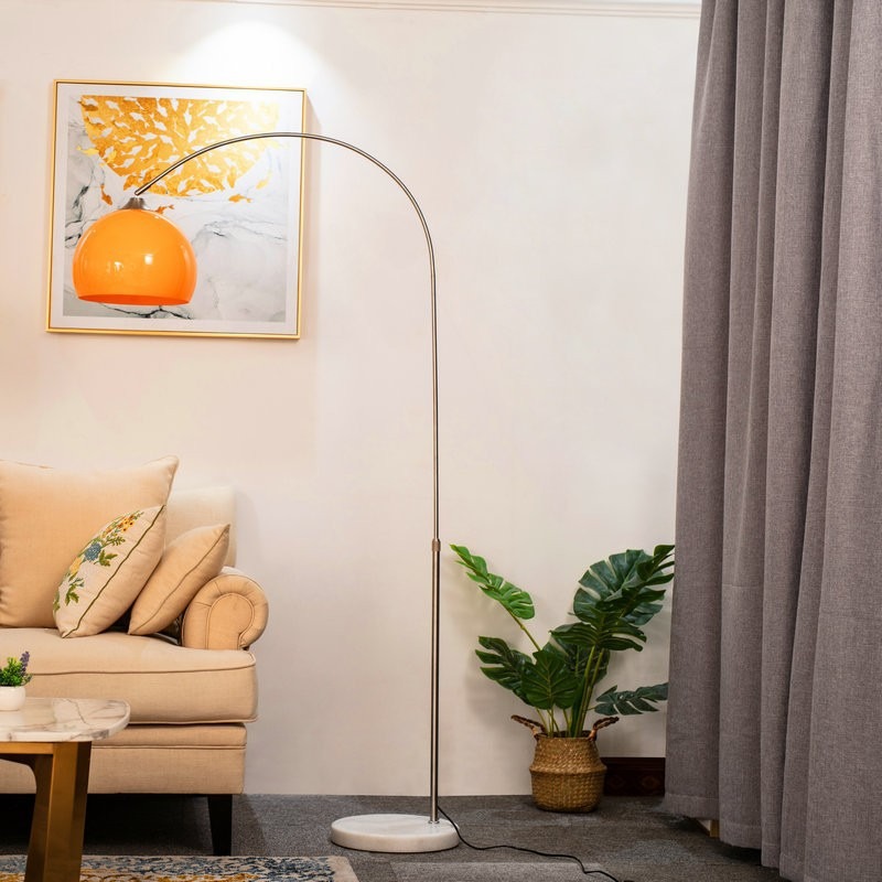 Floor Lamp Arched - Minimalistische Luxus Mini Bogenförmige Verstellbare Metall-Stehlampe