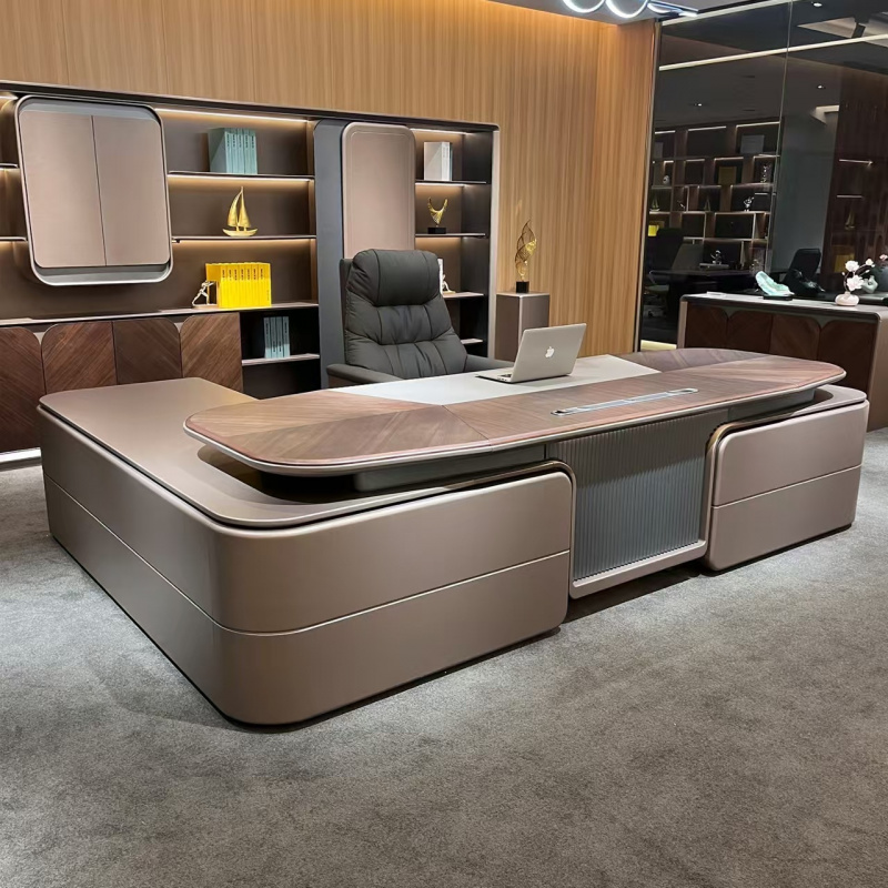 Xh Office Furniture - Stuhlset, schlichter, moderner, leichter, luxuriöser High-End-Büro-Chefschreibtisch