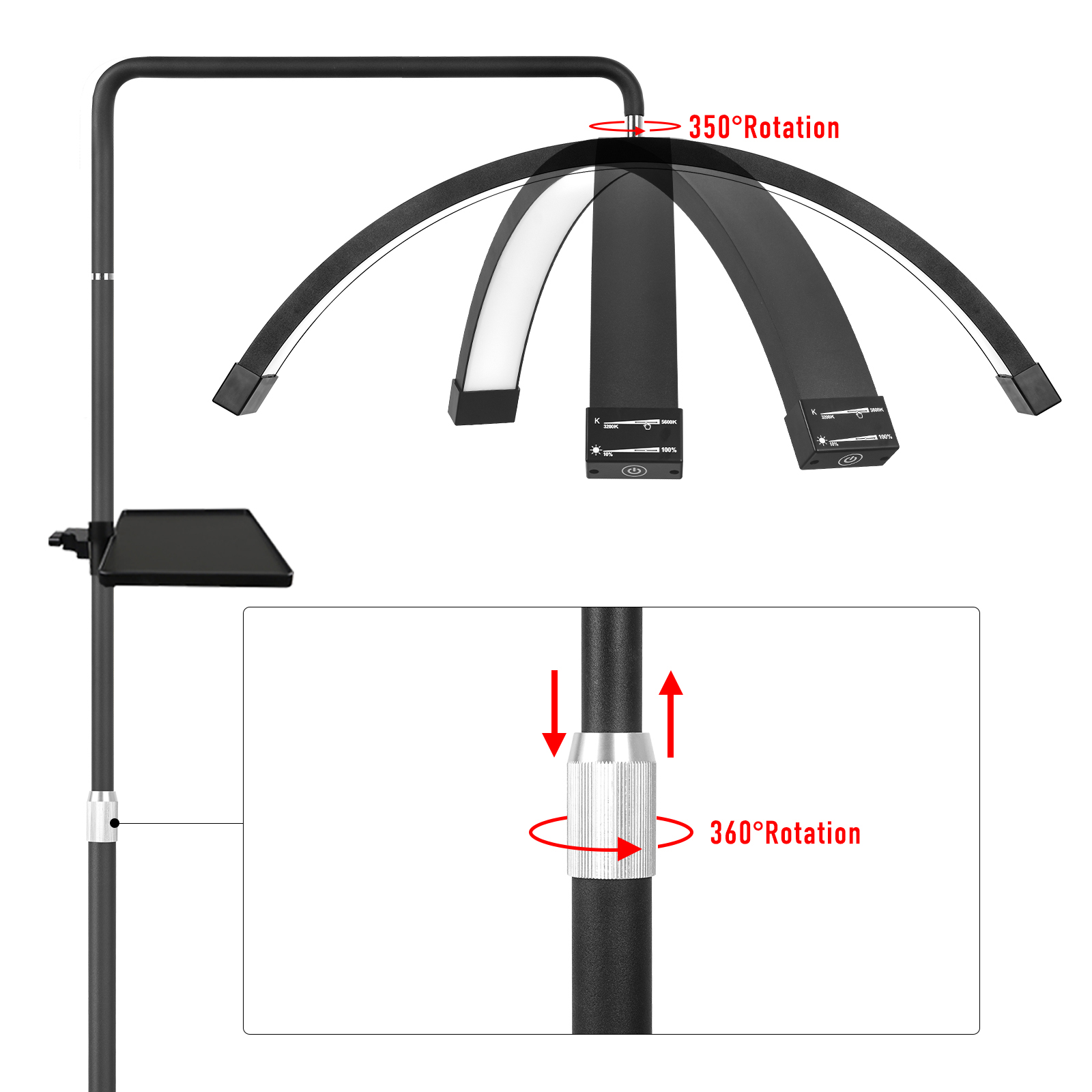 FOSOTO 40 W dimmbare zweifarbi – Floor Lamp Arched Bewertung und Preis