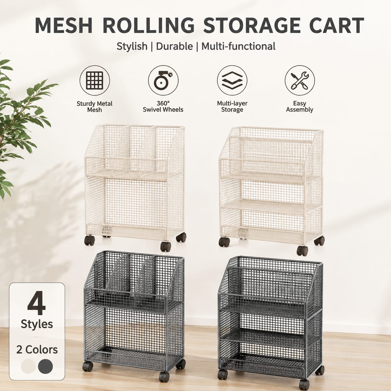 Mobiler Rollbarer Bücherwagen  – Book Cart Rolling Bewertung und Preis