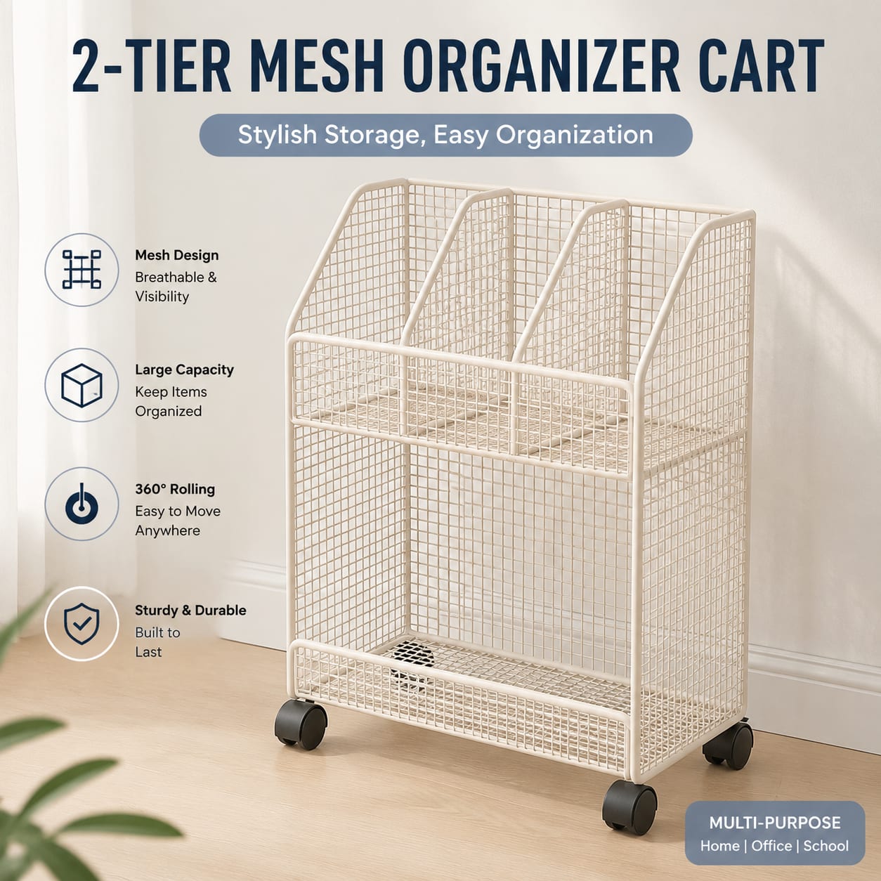 Mobiler Rollbarer Bücherwagen  – Book Cart Rolling Bewertung und Preis