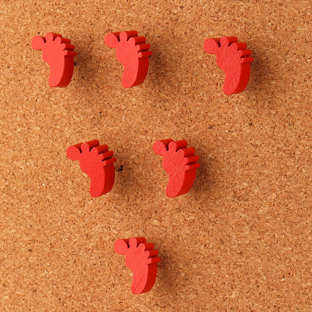 30 Stück kreative, fußförmige  – Bulletin Board Cork Bewertung und Preis