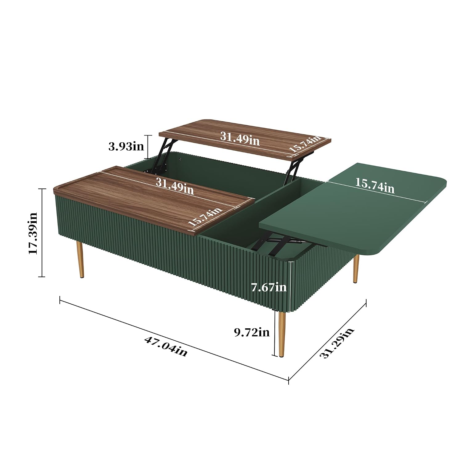 47-Zoll-Couchtisch mit Doppel- – Office Furniture Center Bewertung und Preis