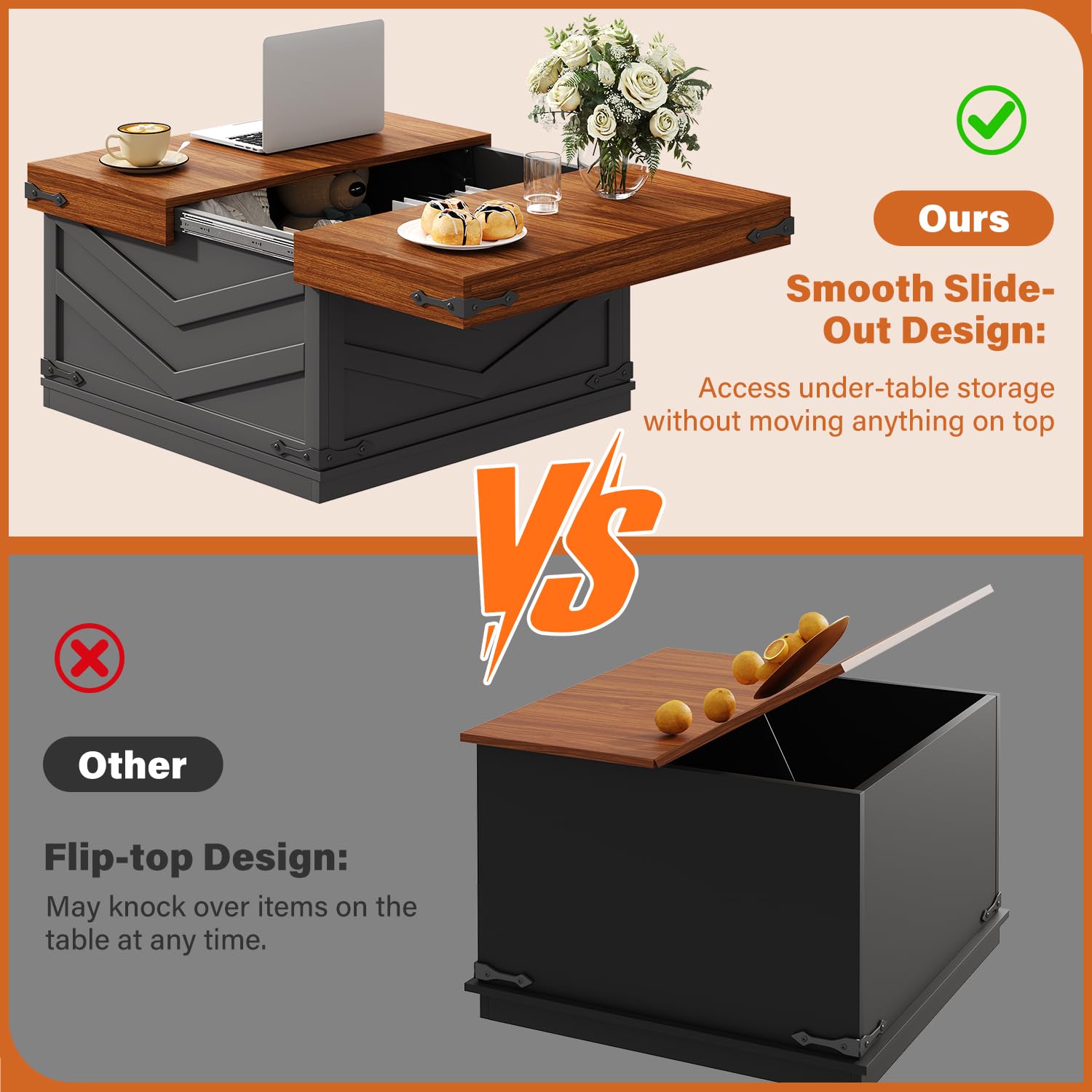 Hochklappbarer Couchtisch, ver – Office Furniture Center Bewertung und Preis