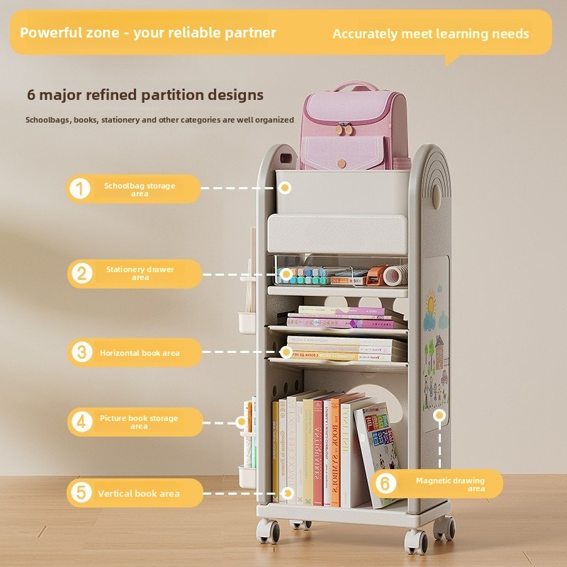 Mehrstöckiger Rollbarer Schulr – Book Cart Rolling Bewertung und Preis
