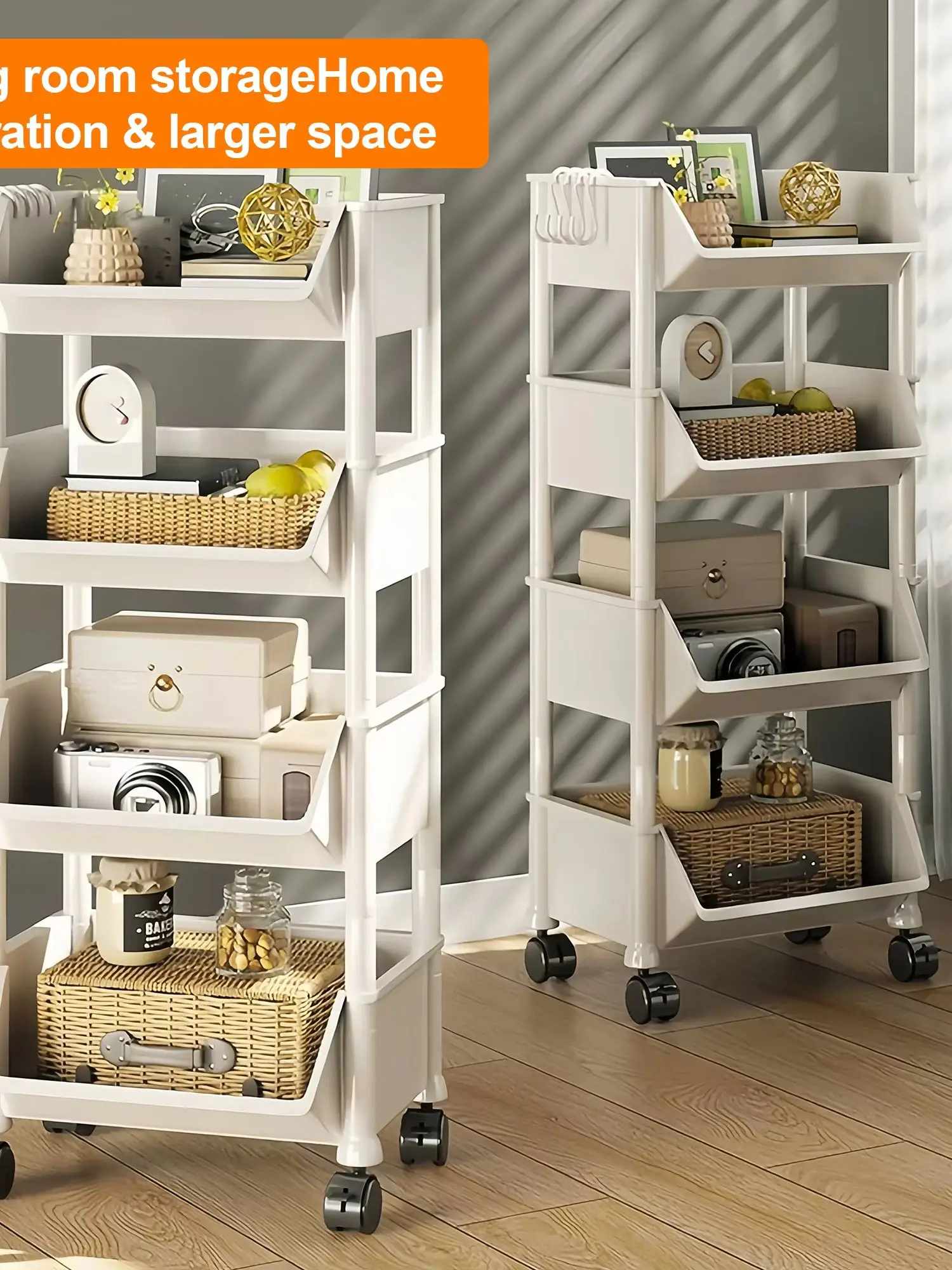 Vielseitiger 4/5-stöckiger Rol – Book Cart Rolling Bewertung und Preis