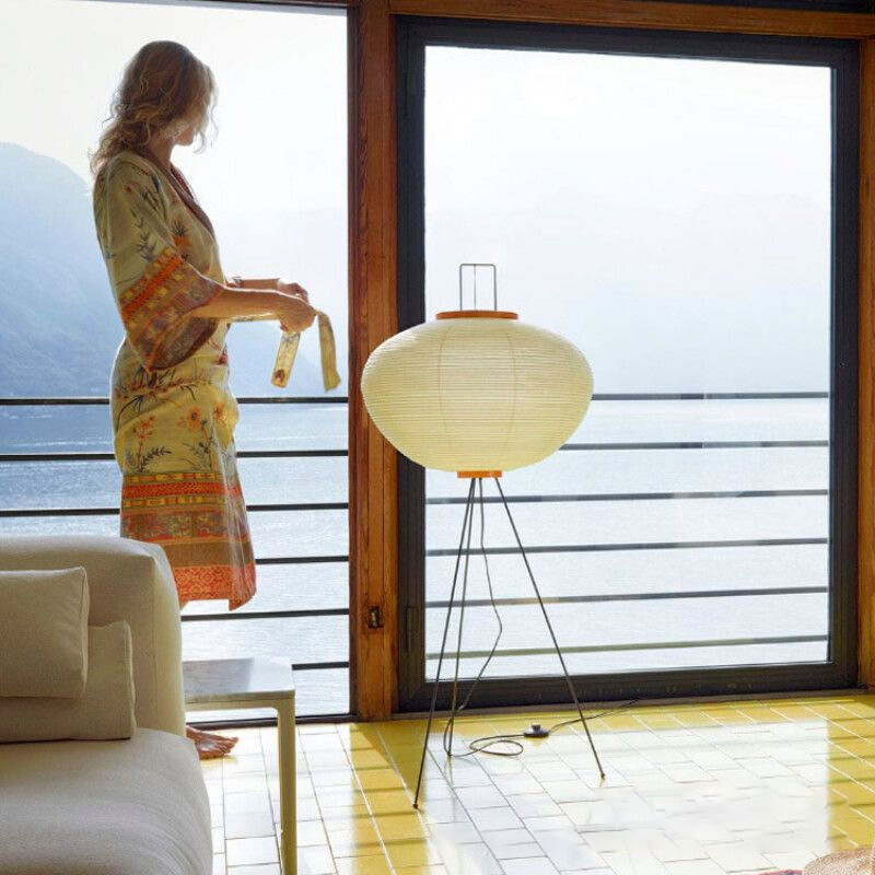 Japanische Noguchi Akari Reisp – Floor Lamp Arched Bewertung und Preis