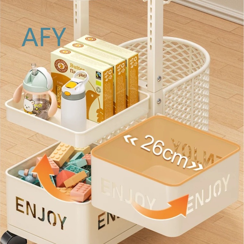 Mehrschichtiger Kinder-Spielze – Book Cart Rolling Bewertung und Preis