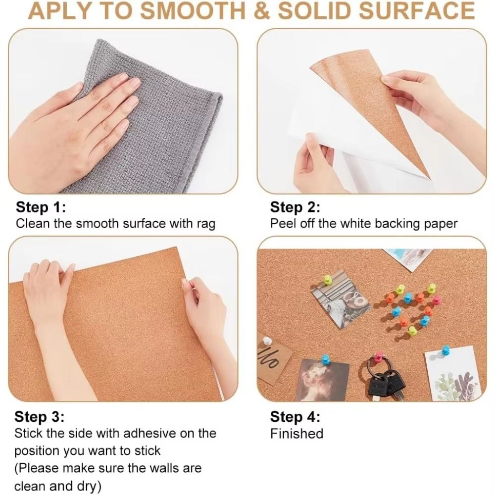 1m Selbstklebende Korkrolle 2m – Bulletin Board Cork Bewertung und Preis