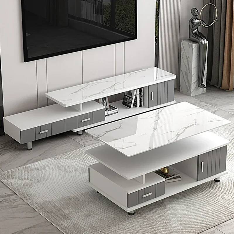 TV-Tisch mit Mittelschubladen, – Office Furniture Center Bewertung und Preis